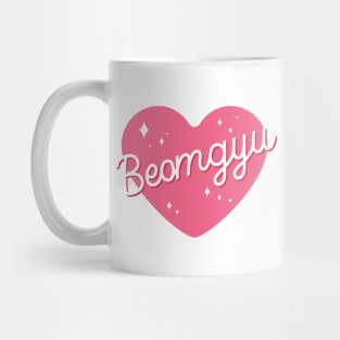 TXT Beomgyu pink heart Mug